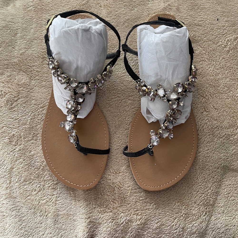 Sandals with lots of BLING!
